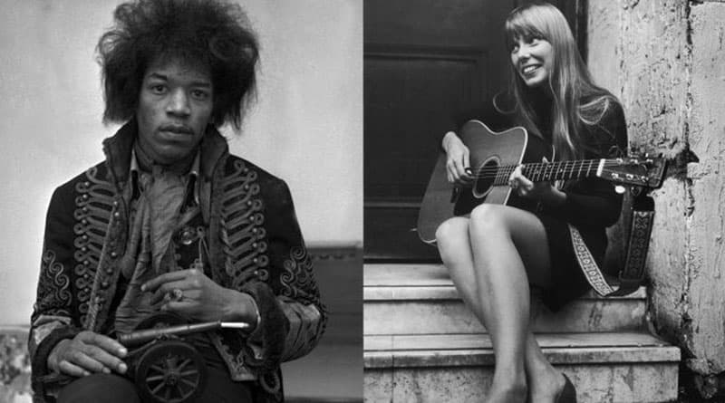 Joni Mitchell e Jimi Hendrix