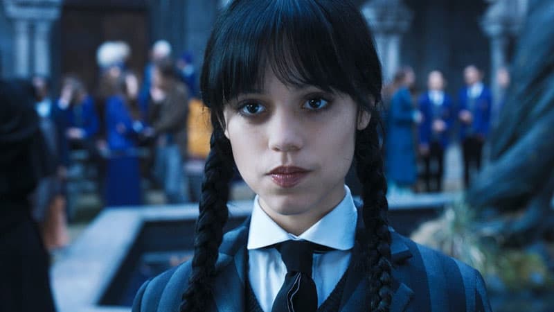 Jenna Ortega em Wandinha
