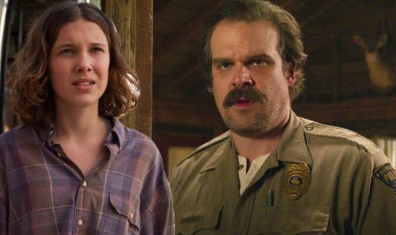 Millie Bobby Brown e David Harbour