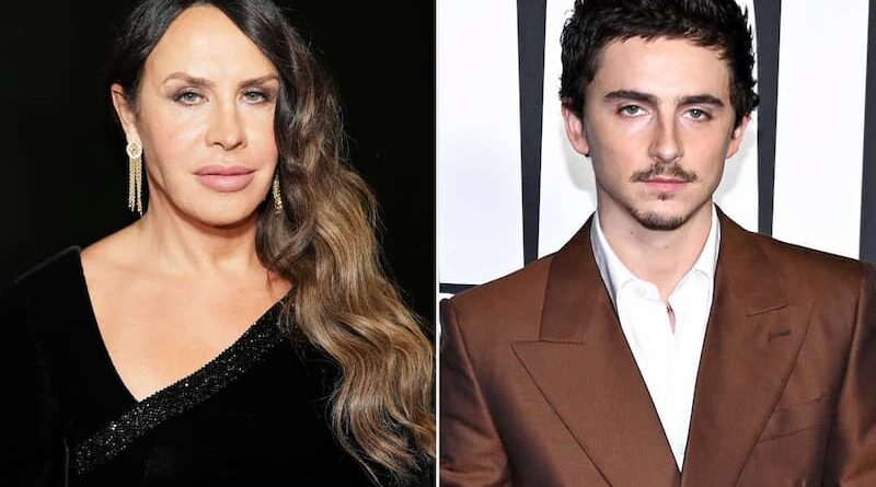 Karla Sofía Gascón e Timothée Chalamet