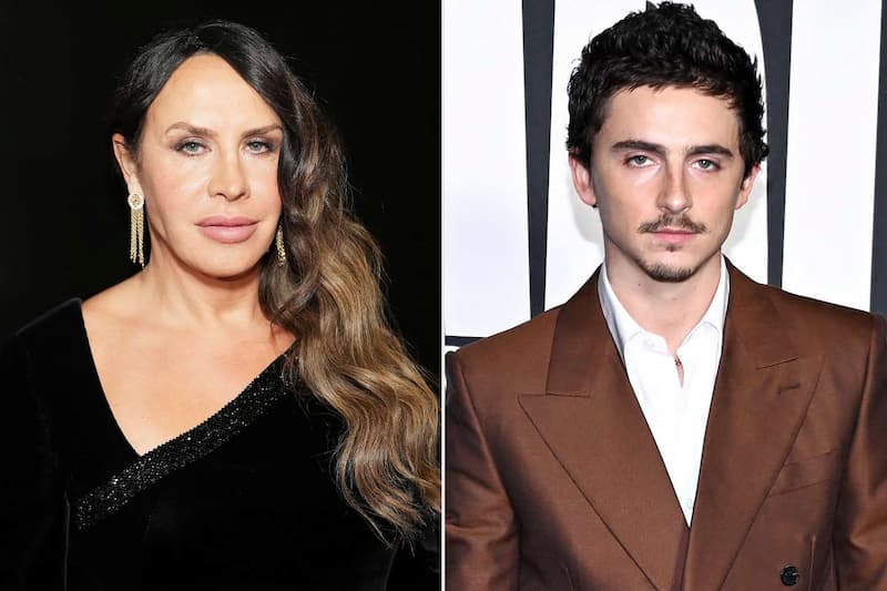 Karla Sofía Gascón e Timothée Chalamet